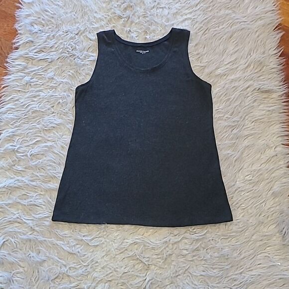 Eileen fisher womens soft gray viscoe stretch‎ tank top size small - Picture 1 of 4